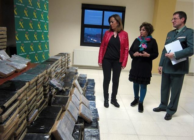 Imagen de la droga localizada en un camión en la A-66 en Salamanca