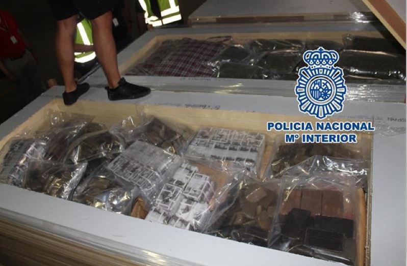 Imagen de la droga incautada