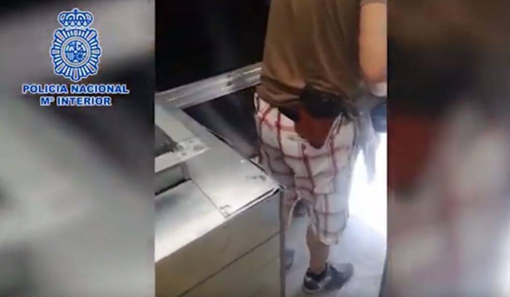 Droga localizada en el interior de un camión