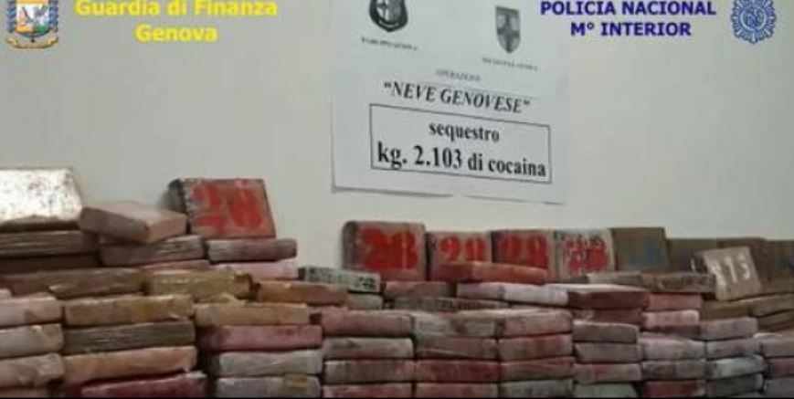 Imagen de la droga incautada