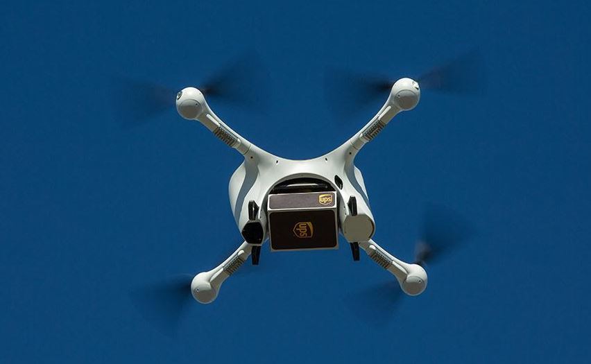 Imagen de un dron de UPS