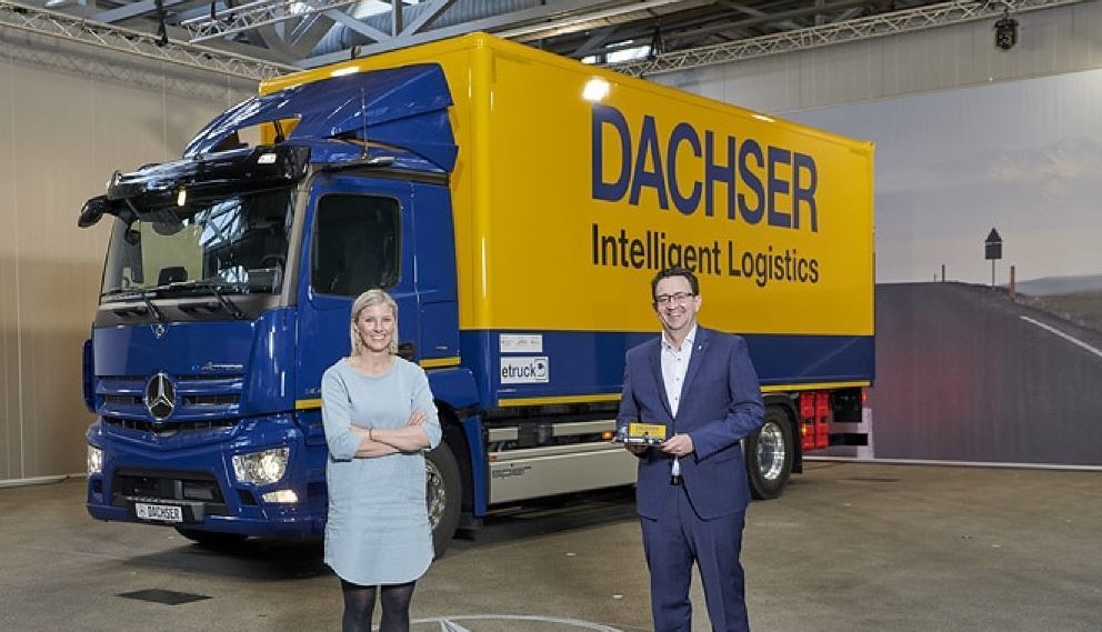 Dachser estrena uno de los primeros camiones Mercedes-Benz eActros eléctricos