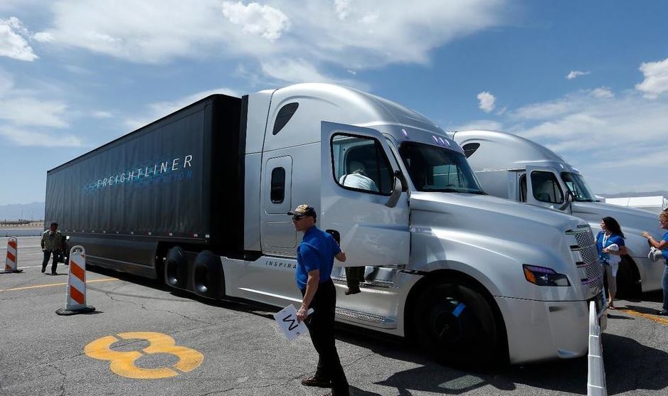 Un camión autónomo de Daimler Trucks