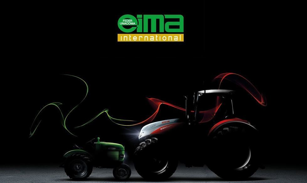 Imagen de Desarrollos de Implus y Profi en STEYR en el stand de EIMA, donde la marca celebra los 75 años