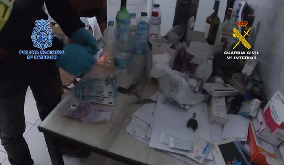 Imagen de la red desarticulada que distribuyó 5 toneladas de hachís