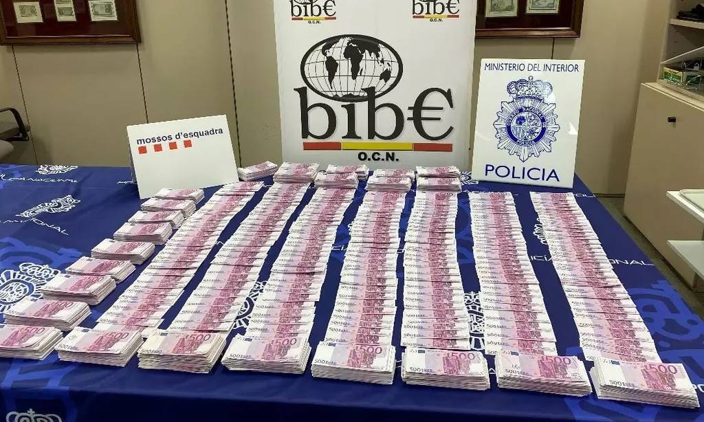 Imagen de Desmantelado un laboratorio importante y activo en la producción de billetes falsos de 500 euros