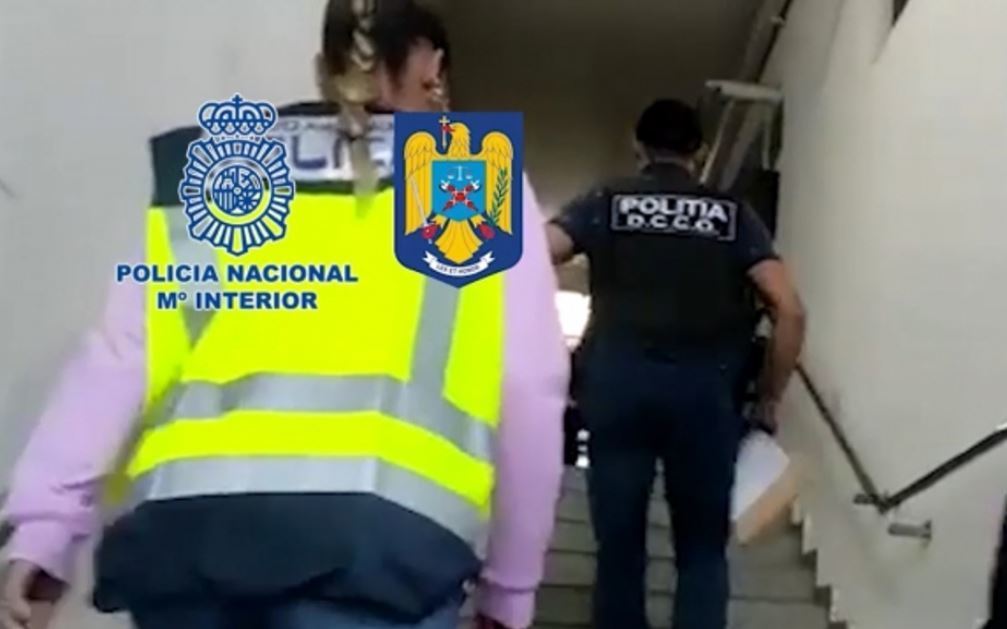 Imagen de las personas de la organización internacional detenidas