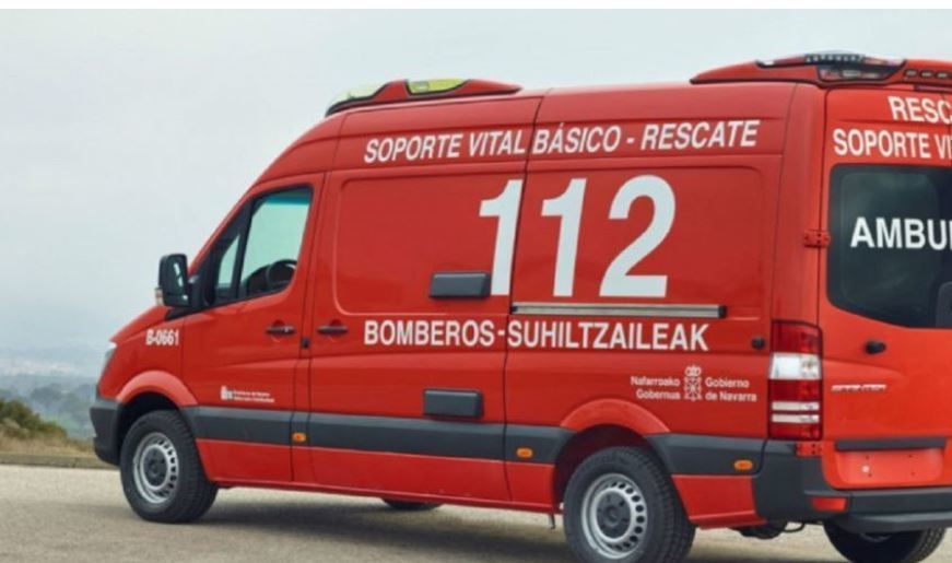 Imagen de un servicio de emergencia que atendió al camionero