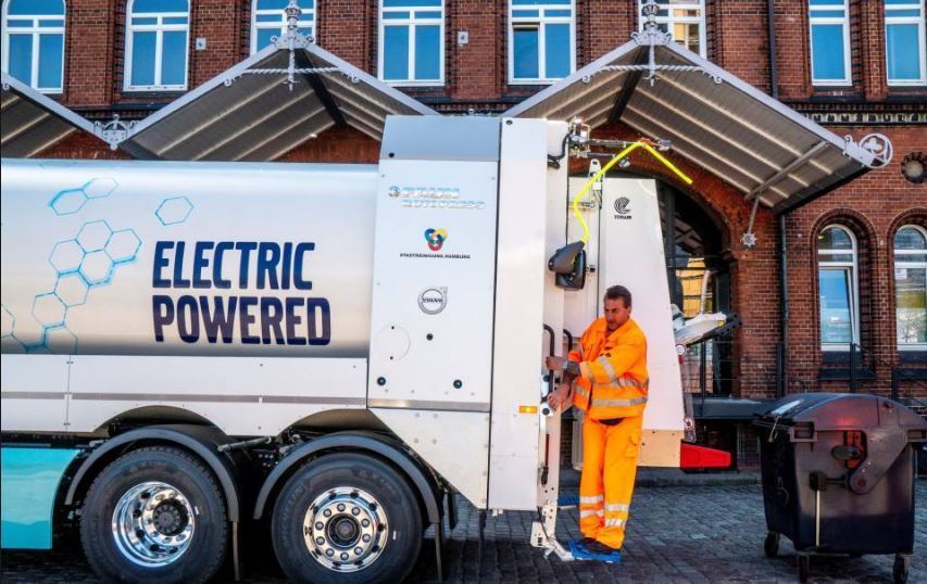 Primer camión de basura eléctrico del fabricante sueco Volvo