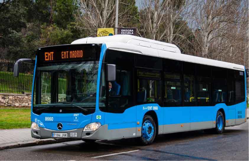 Un autobús de la EMT de Madrid