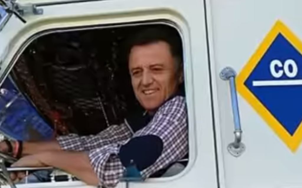Juan Pérez Luque al volante del Pegaso Europa