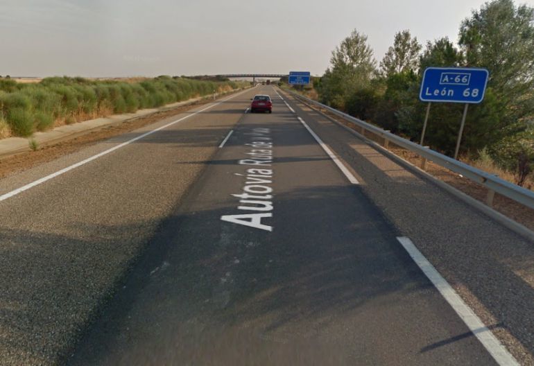 Un tramo de la autovía A-66. Foto: Google Maps