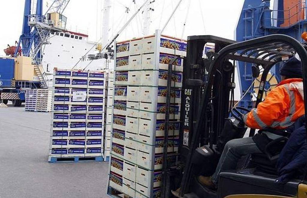 Imagen de una carga para la exportación