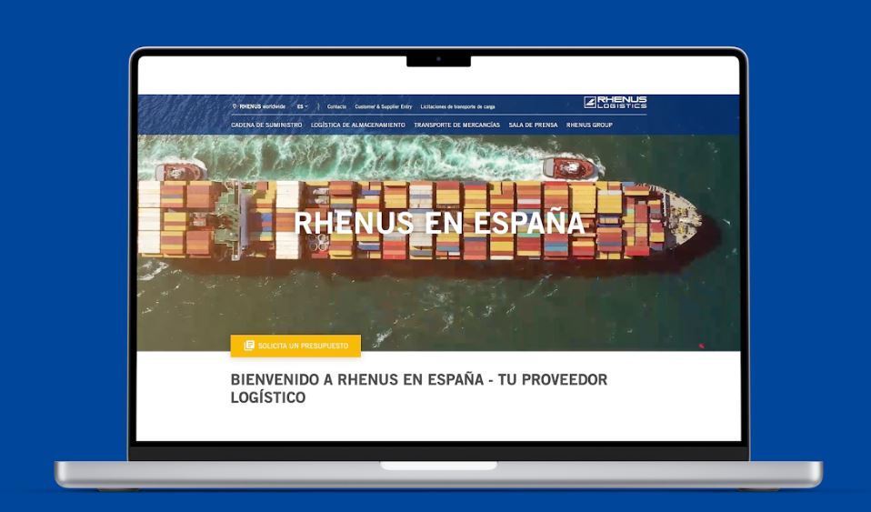 El Grupo Rhenus estrena nueva página web para reforzar su relación con los clientes