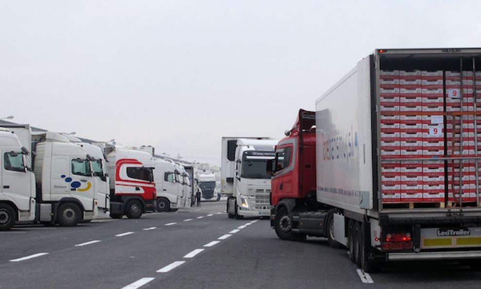 Imagen del tiempo de espera de los transportistas en las plataformas logísticas