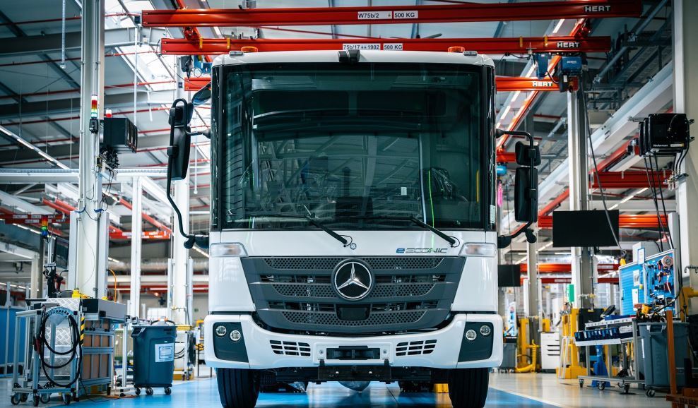 Imagen del Mercedes-Benz eEconic en la planta de Wörth
