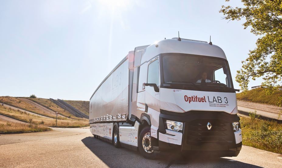 Imagen del Optifuel Lab 3, el camión de pruebas de Renault Trucks