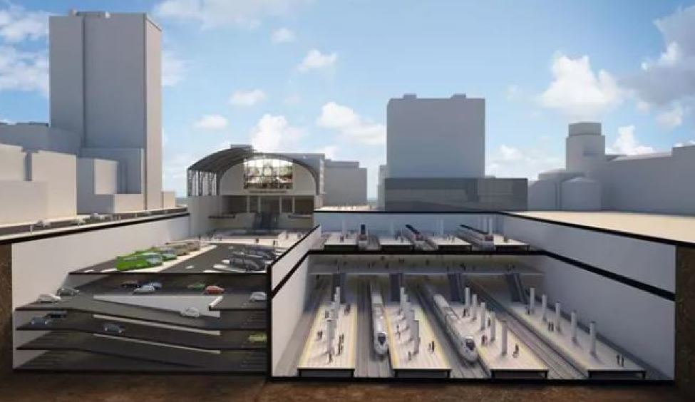 Imagen del proyecto de soterramiento del TAV en Bilbao