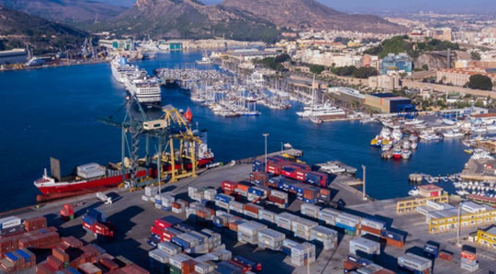 Imagen del Puerto de Cartagena y las toneladas