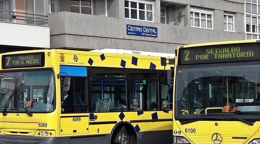 Imagen de autobuses del Ayuntamiento de Ourense