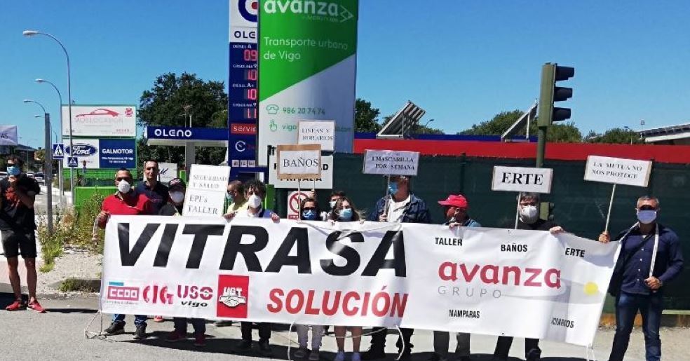 Image de Los trabajadores de Vitrasa continúan los paros y concentraciones frente al Ayuntamiento de Vigo