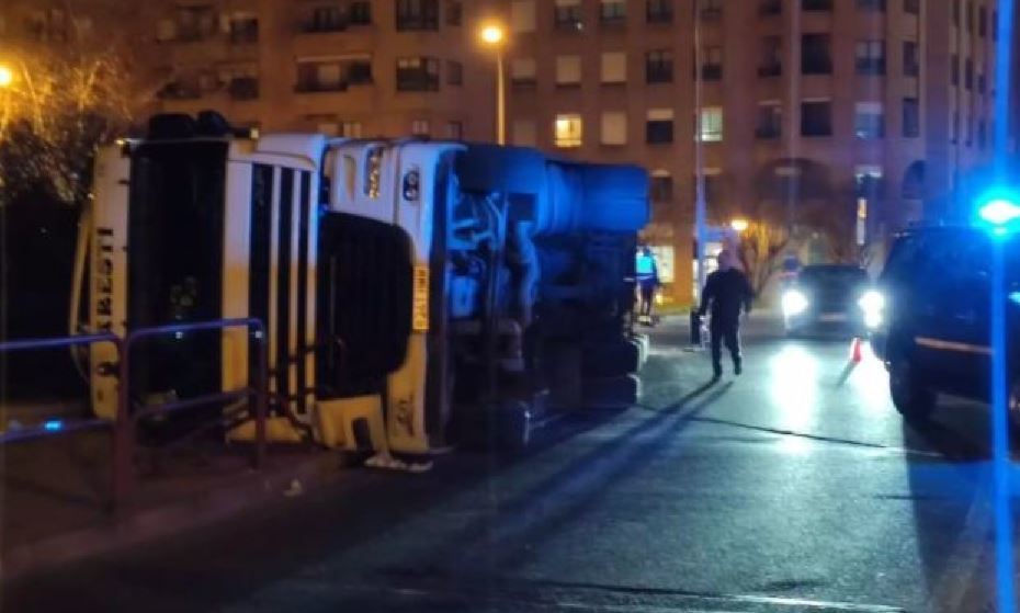 El conductor del camión que volcó el sábado en Logroño doblaba la tasa de alcohol permitida