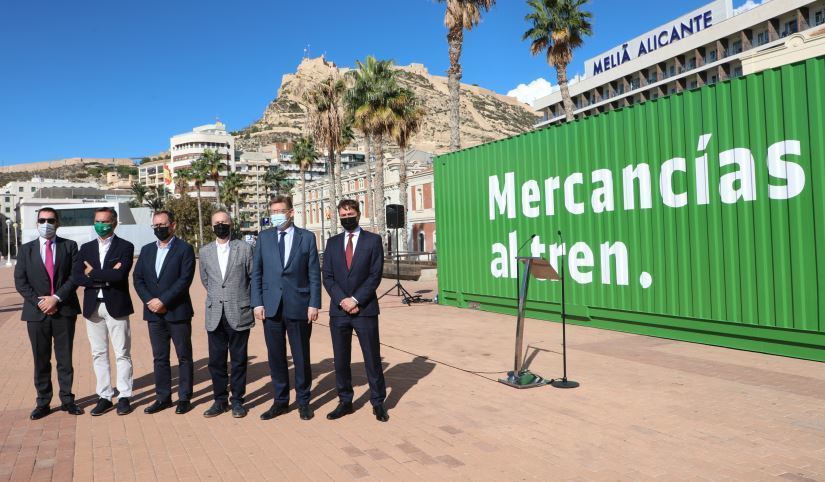 El contenedor de “Mercancías al tren” llega a Alicante