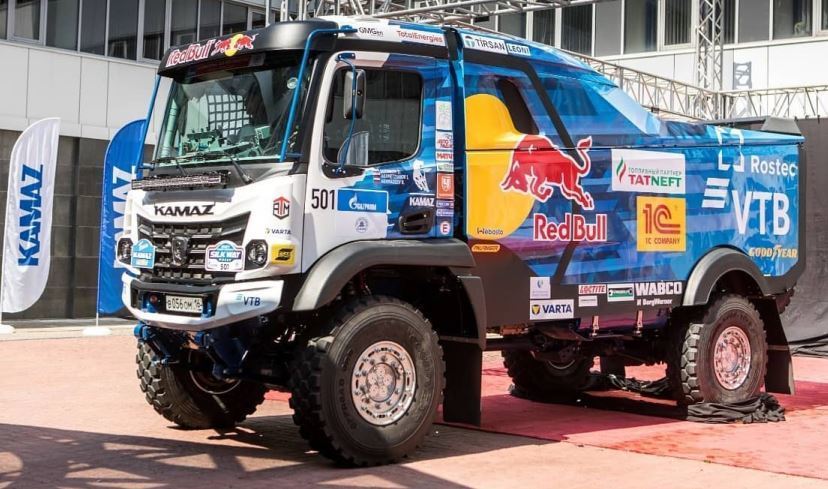 Uno de los camiones del equipo KAMAZ-master del Dakar 2022