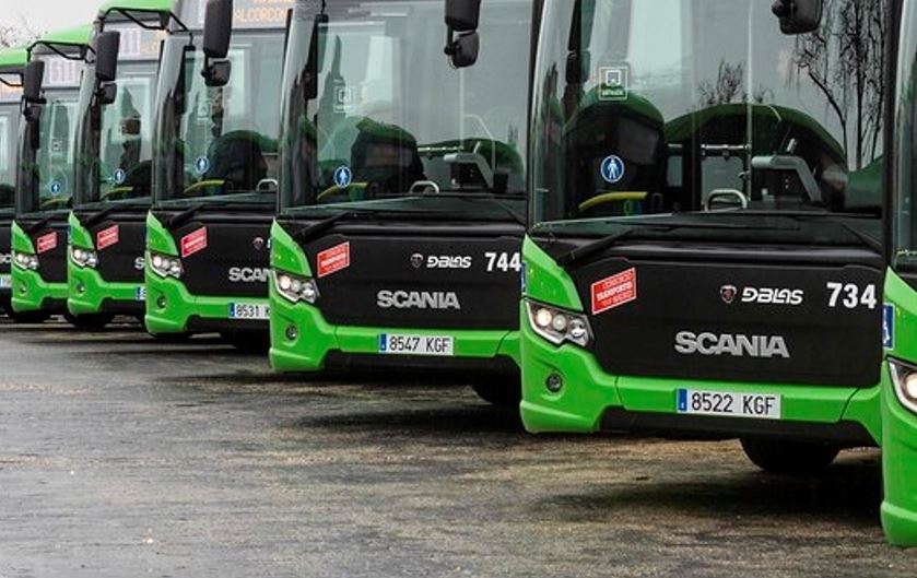 Imagen de los autobuses de la Comunidad de Madrid que comenzará en 2024