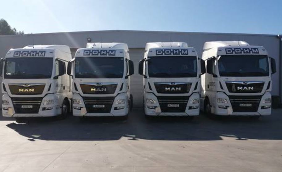 Imagen de los nuevos camiones de DOHM
