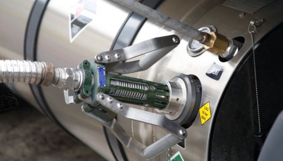 Imagen del precio del gas para los coches y camiones