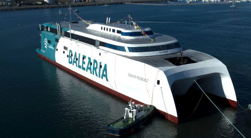 El fast ferry de Balearia del mundo que se estrenará en marzo