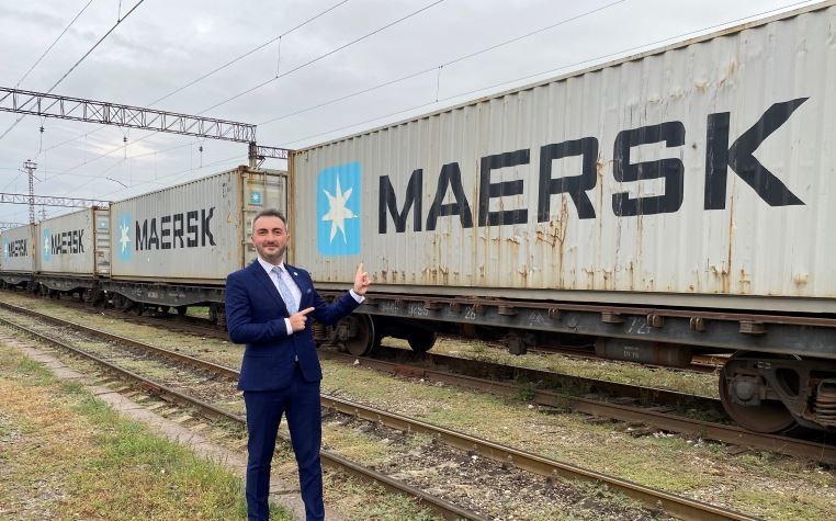 Imagen del tren de Maersk