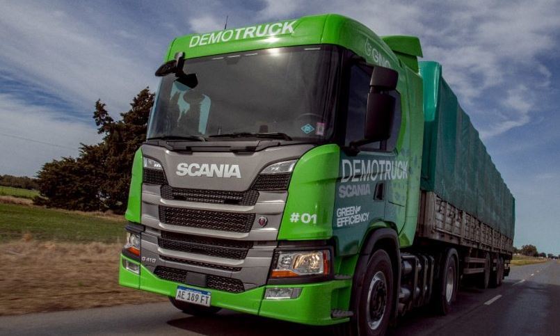 Camión a GNV de Scania Demo Trucks