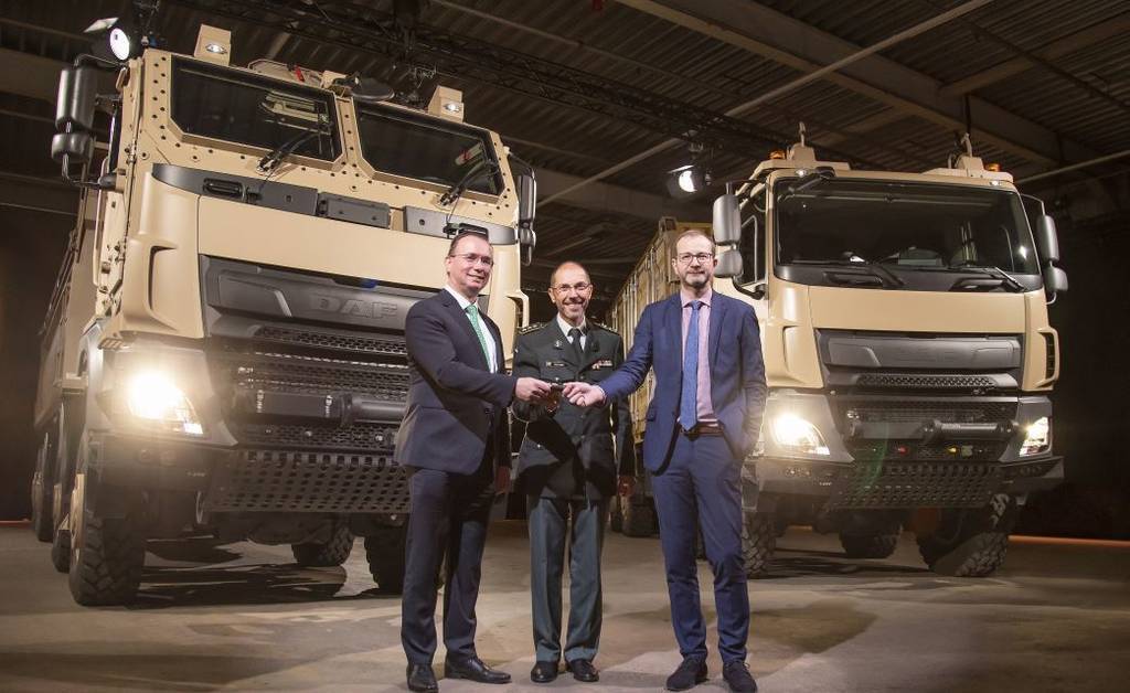 Imagen de Entregados los primeros camiones DAF CF Military a las Fuerzas Armadas belgas.