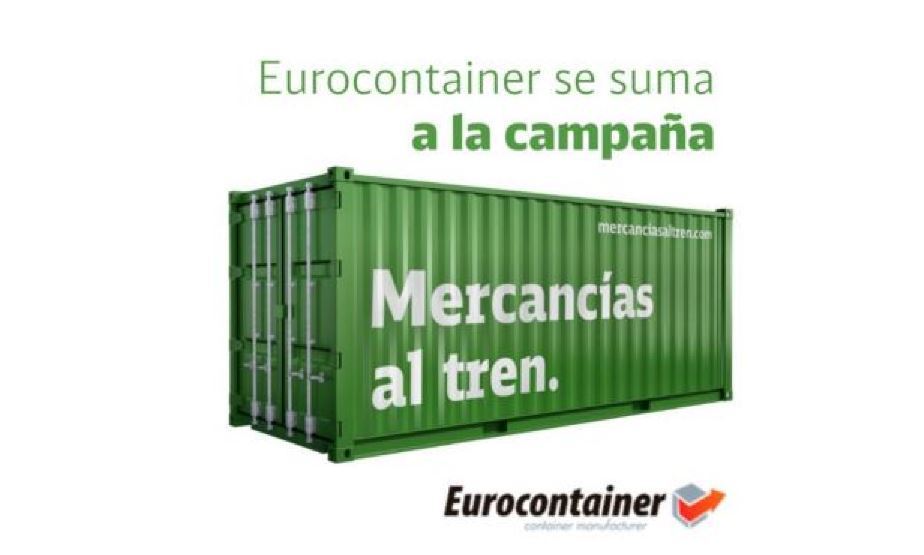 Eurocontainer se suma a la iniciativa “Mercancías al tren”