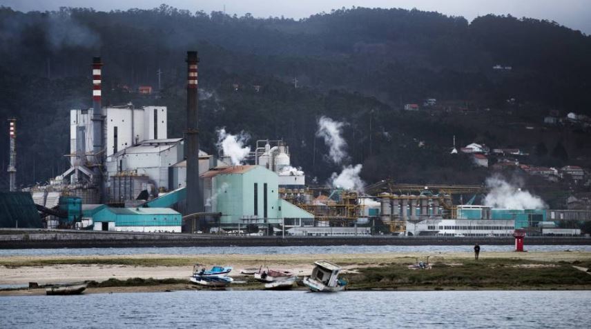 Fábrica de Ence en Navia