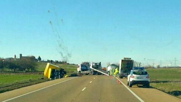 Imagen del lugar del accidente,