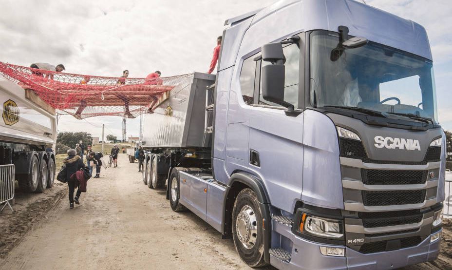 Participantes en la carrera para transportistas este mes en Madrid