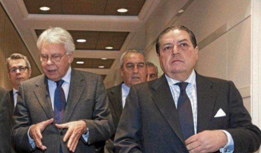 Felipe González y el presidente del grupo Boluda