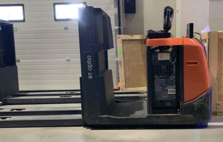 Una de las carretillas de hidrógeno de FM Logistics