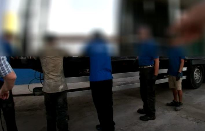 Imagen de varios detenidos por fraude de gasóleo modificado