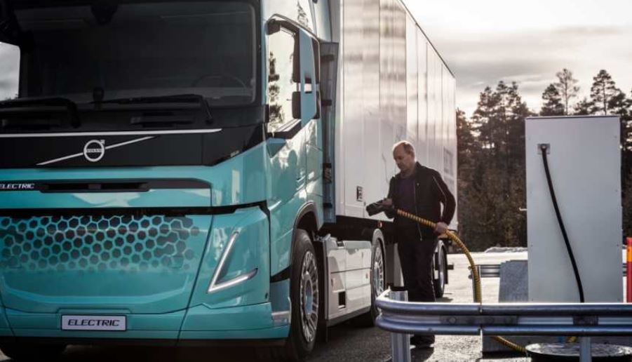Recarga de un Volvo eléctrico