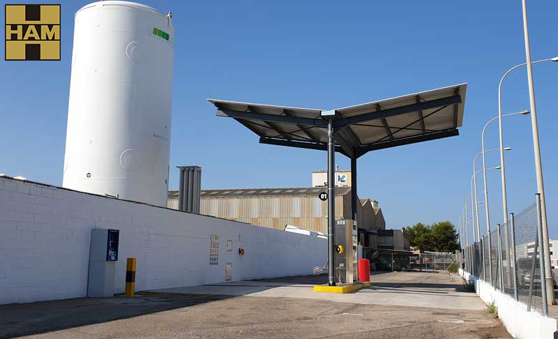 Imagen de la gasinera de HAM en Valencia