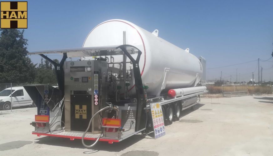Imagen de la gasinera móvil en Murcia