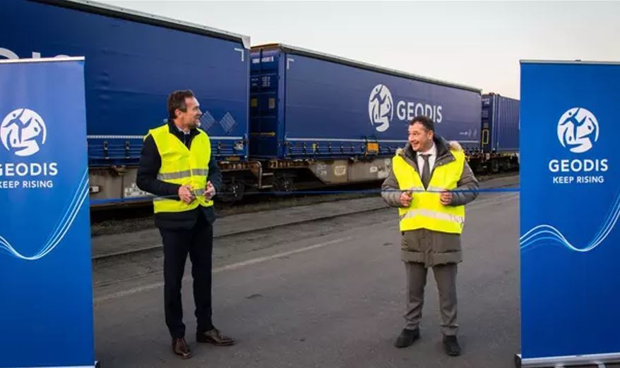 enlace ferroviario de GEODIS entre Francia e Italia
