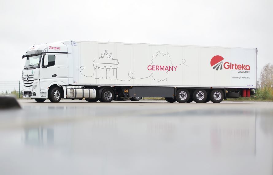 Imagen de un camión de Girteka matriculado en Alemania