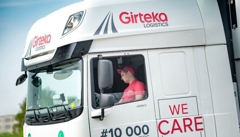 Un camión DAF de Girteka Logistics