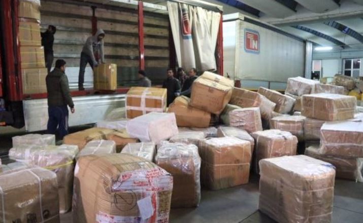 Empresa de transporte china intervenida por la policía italiana.
