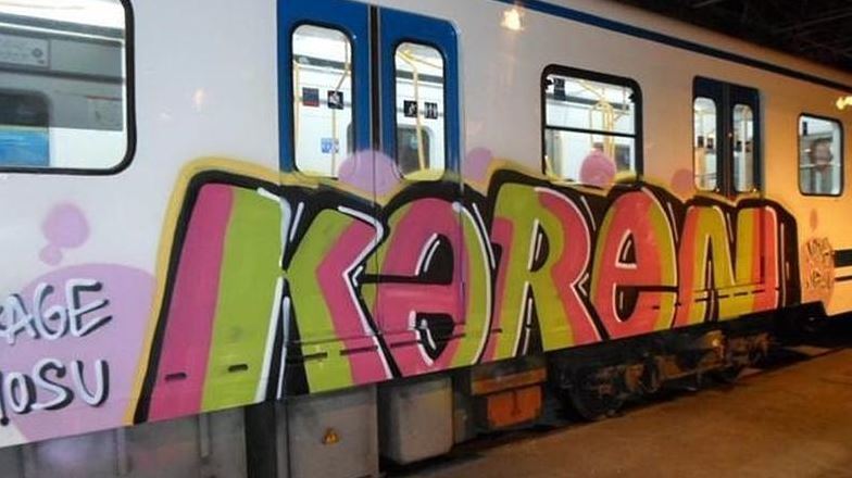 Imagen de un grafiti en un vagón de tren